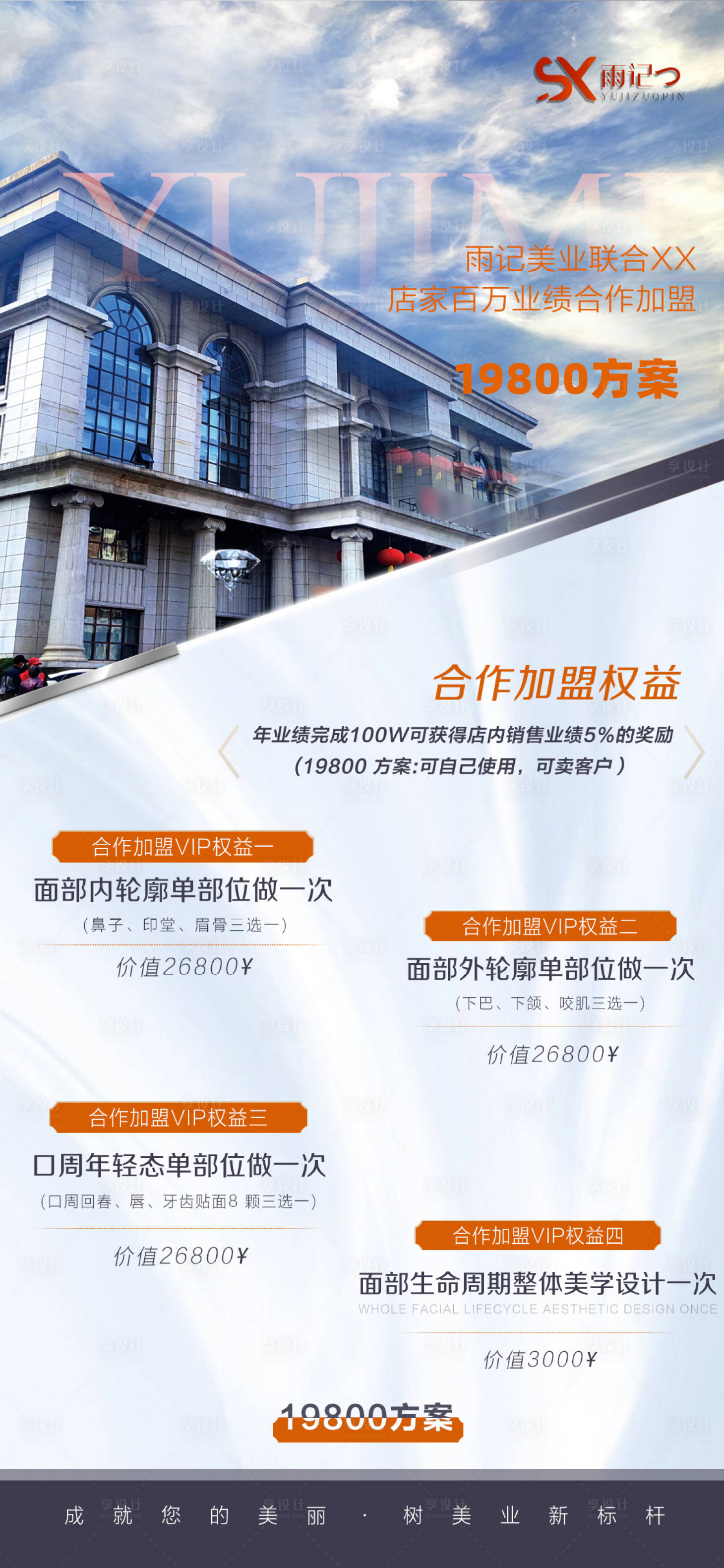 源文件下載【享設(shè)計(jì)】搜索編號(hào)：75980025627663276【醫(yī)美加盟合作政策海報(bào)】