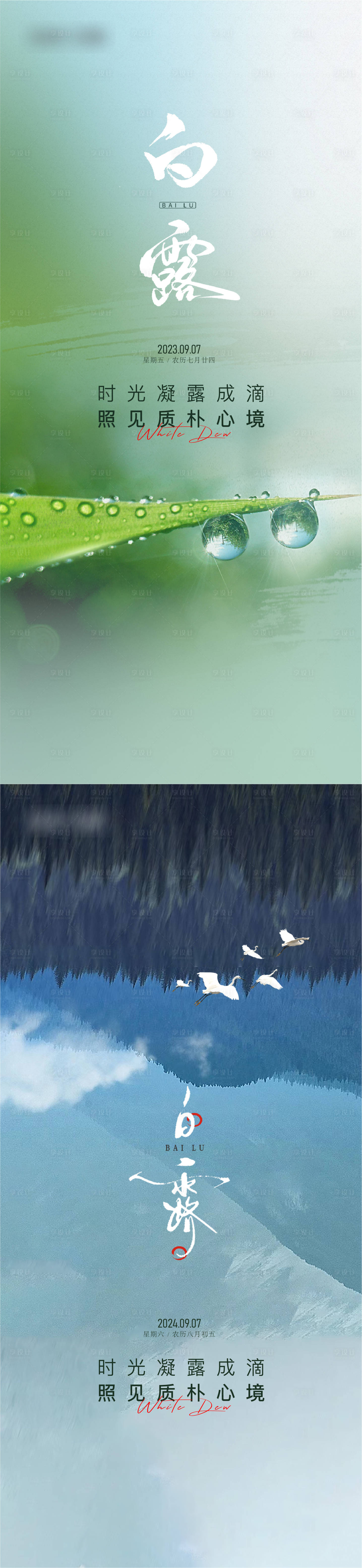 源文件下載【享設(shè)計】搜索編號：91910025904094046【白露節(jié)氣海報】