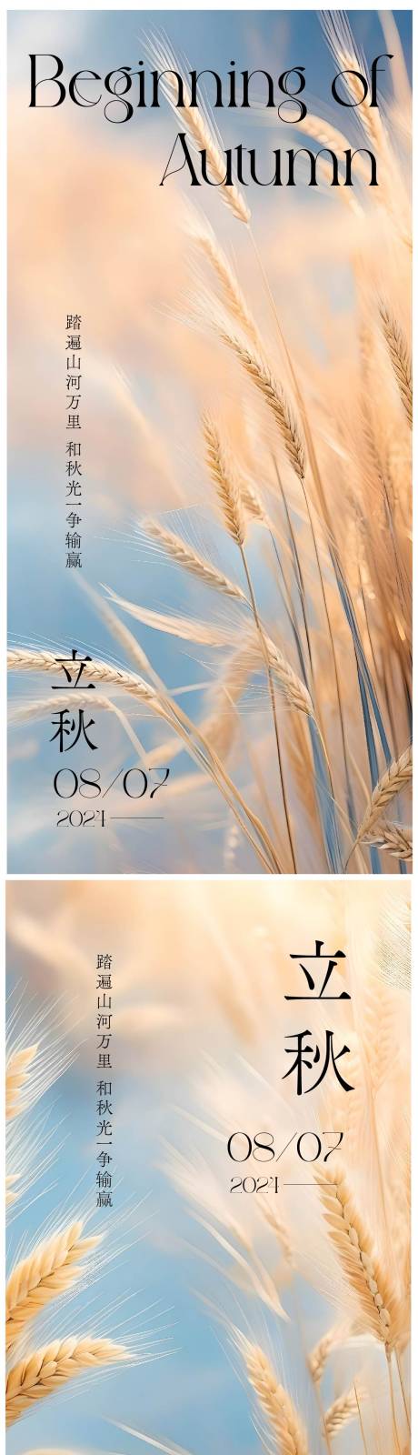 源文件下載【享設(shè)計】搜索編號：22560025539146986【立秋海報】