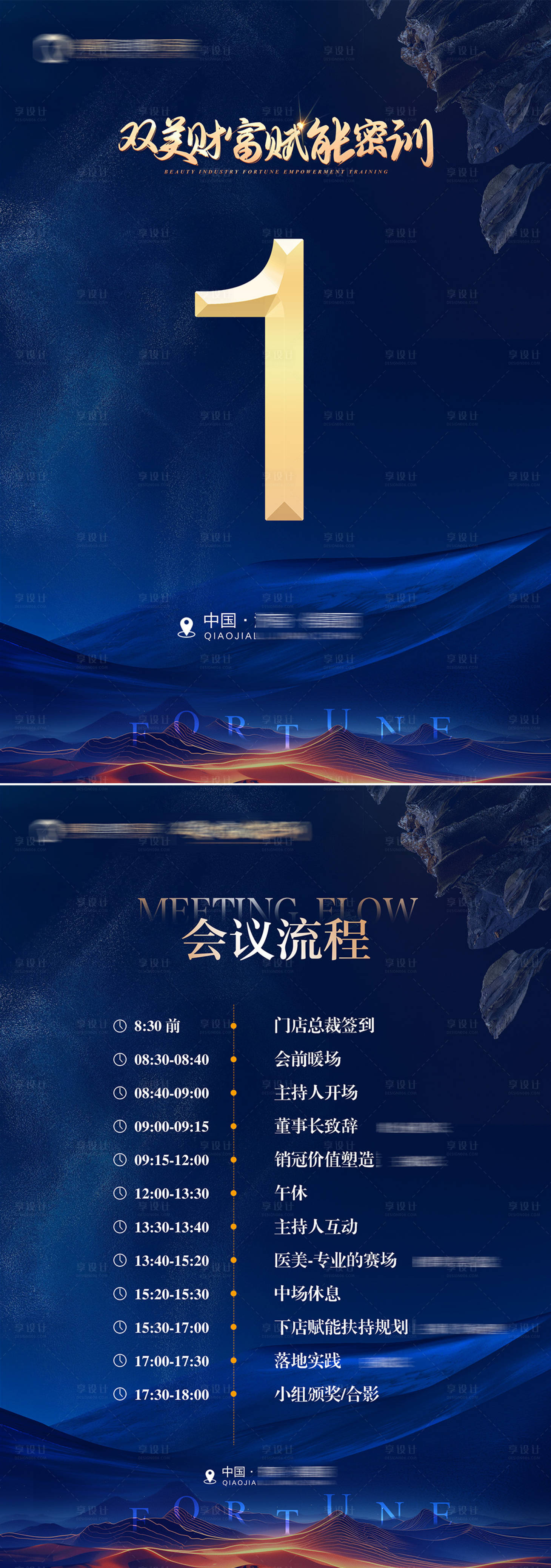 源文件下载【享设计】搜索编号：86160025606872026【私董会桌牌流程海报】