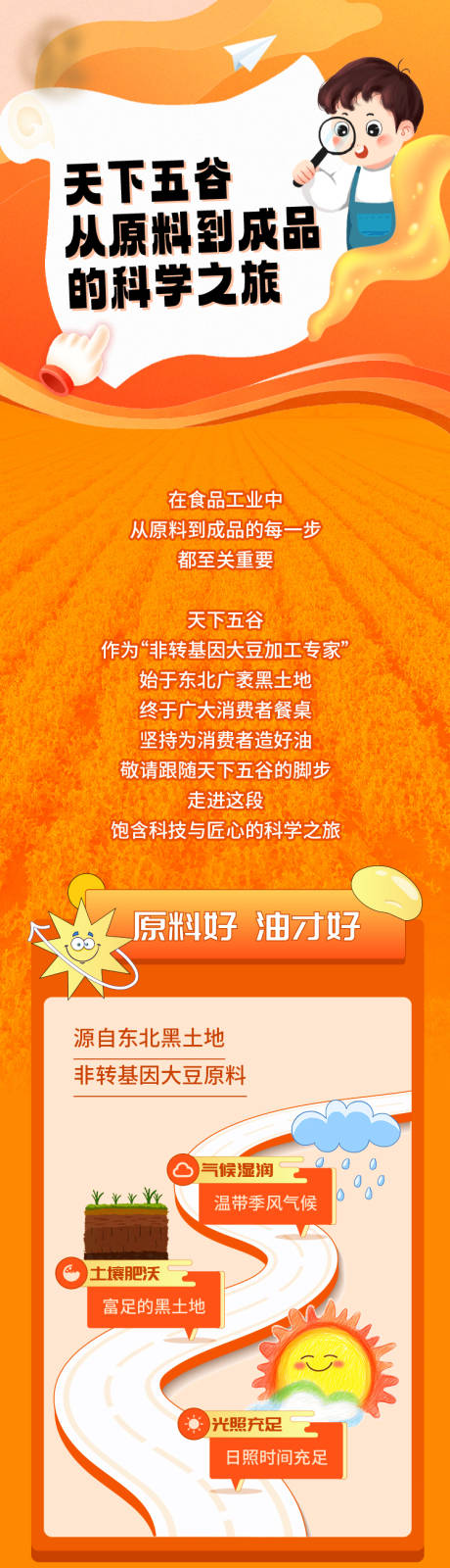 源文件下载【享设计】搜索编号：54570025480195142【大豆油价值点海报长图】