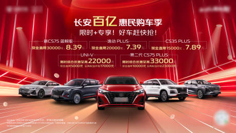 源文件下载【享设计】搜索编号：71510025556789324【红色购车节活动背景板】