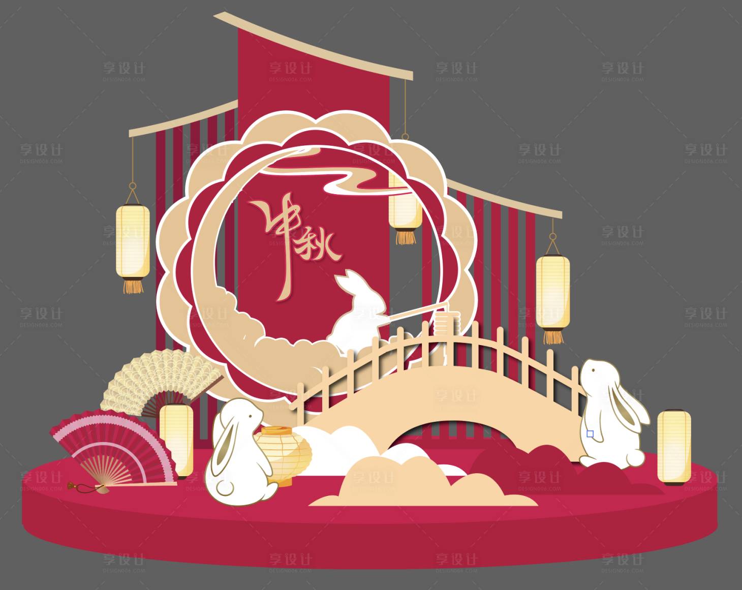 源文件下载【享设计】搜索编号：90140025941041979【月满中秋】