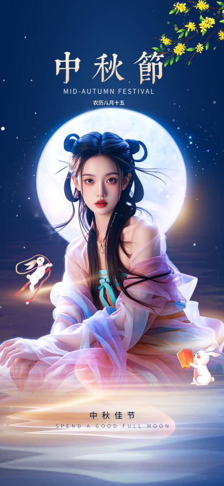 源文件下載【享設計】搜索編號：30830025823005529【中秋節海報】