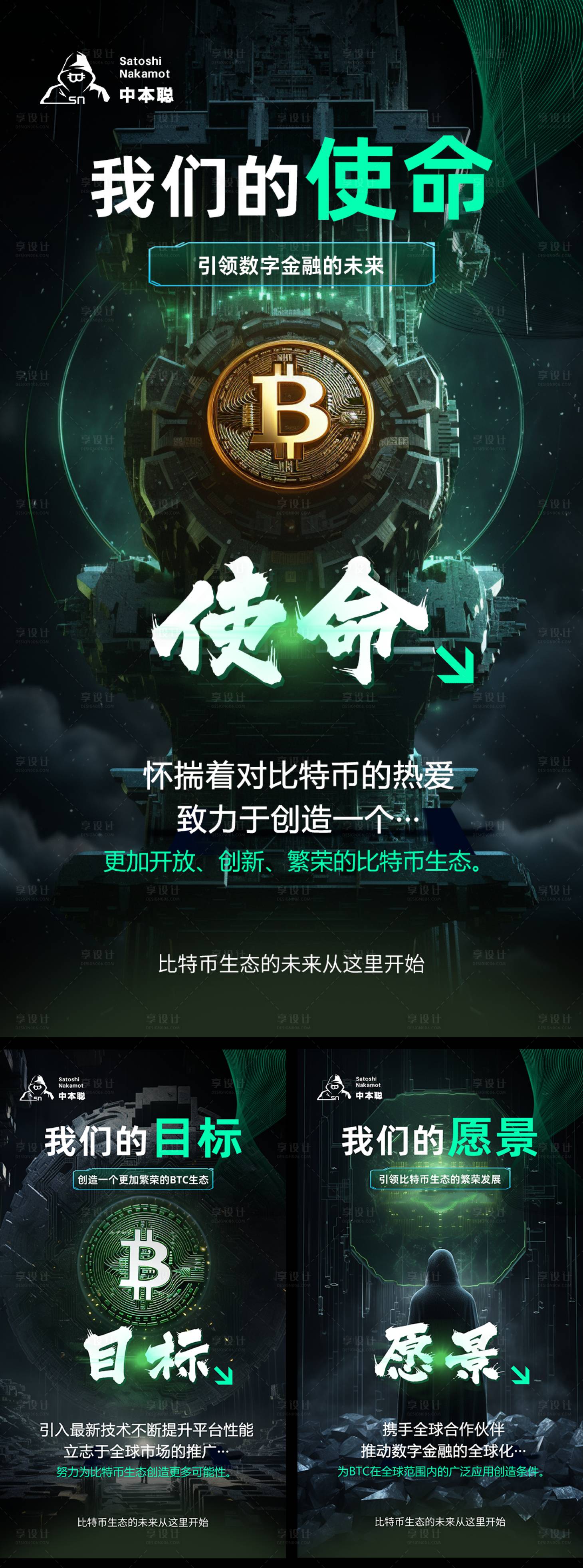 源文件下载【享设计】搜索编号：62020025994865637【区块链宣传系列海报】