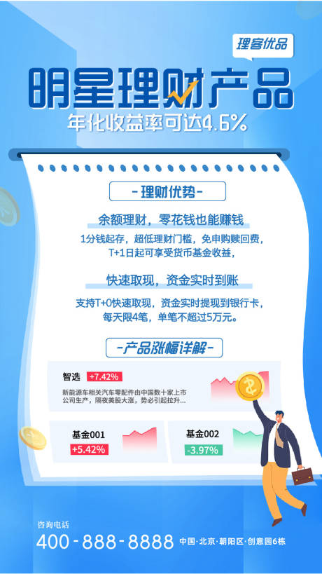 源文件下载【享设计】搜索编号：51560025504472429【理财海报】