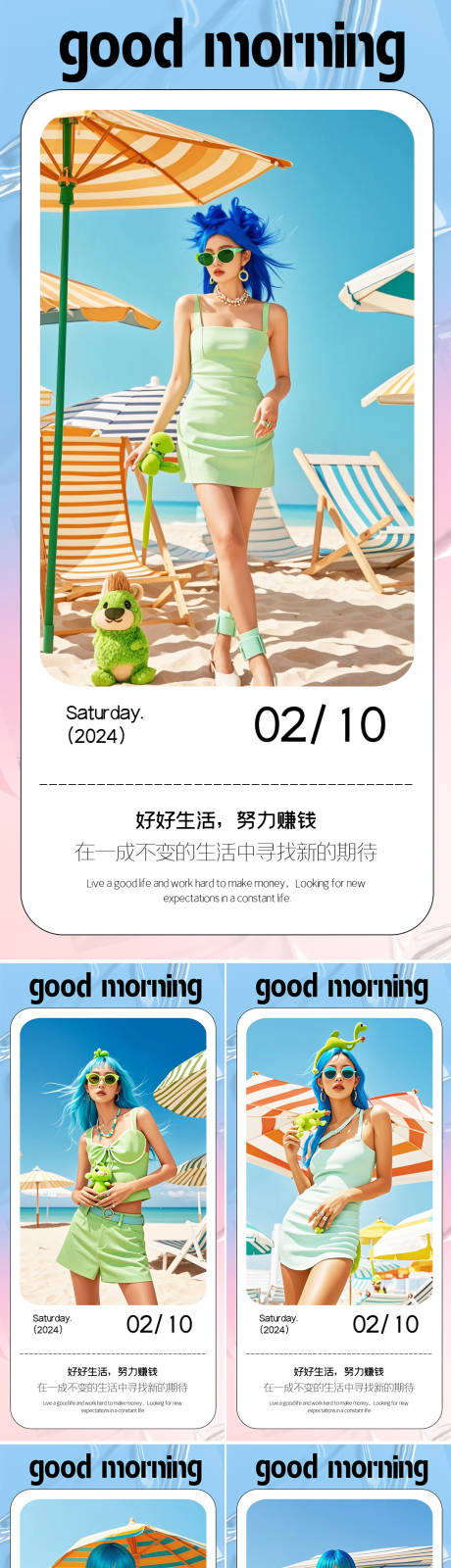 源文件下載【享設計】搜索編號：17410025758466247【早安圖系列海報】