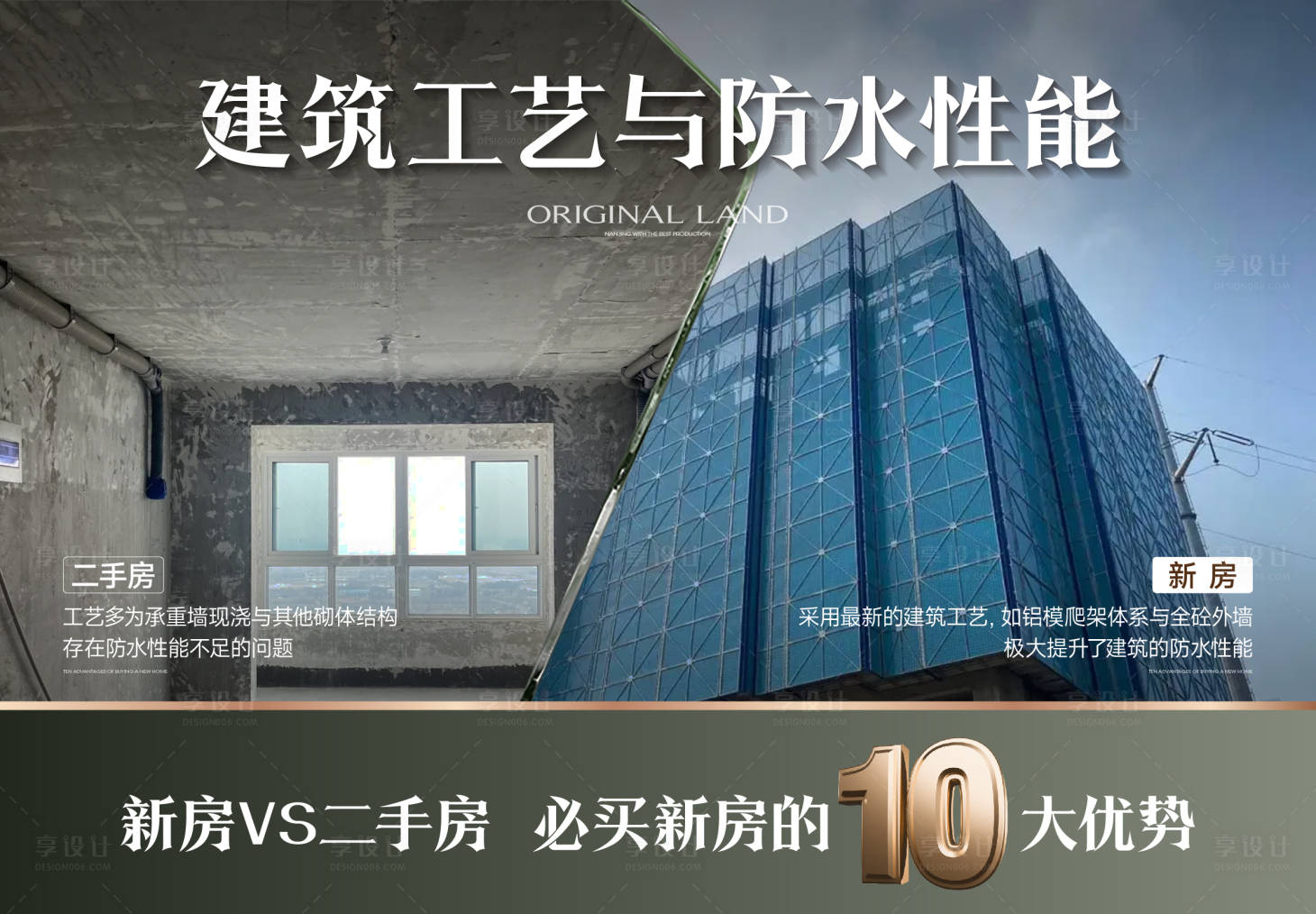 源文件下载【享设计】搜索编号：25400025924693510【二手房对比海报】