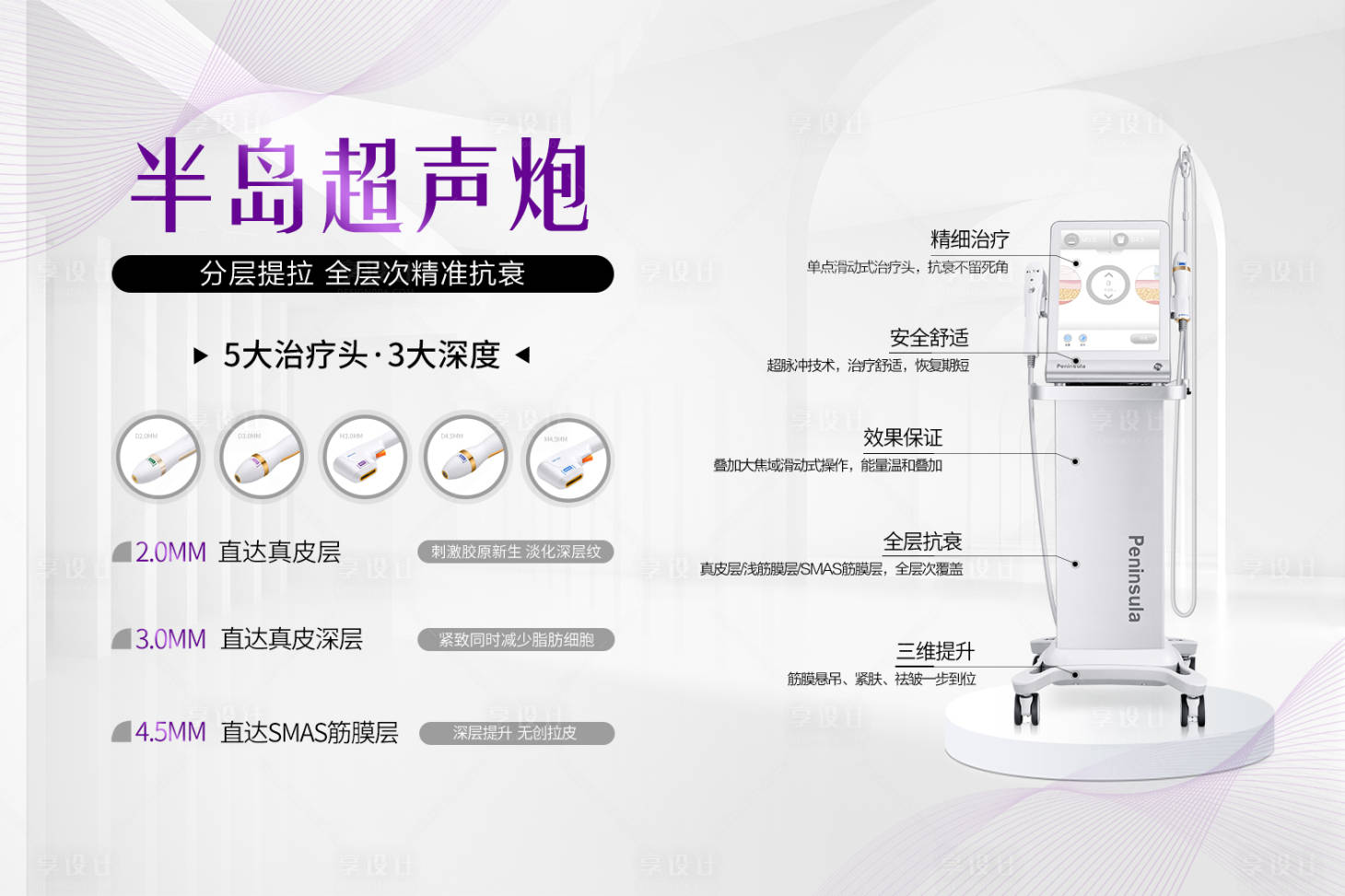 源文件下載【享設計】搜索編號：31080025756759119【醫美超聲炮banner】