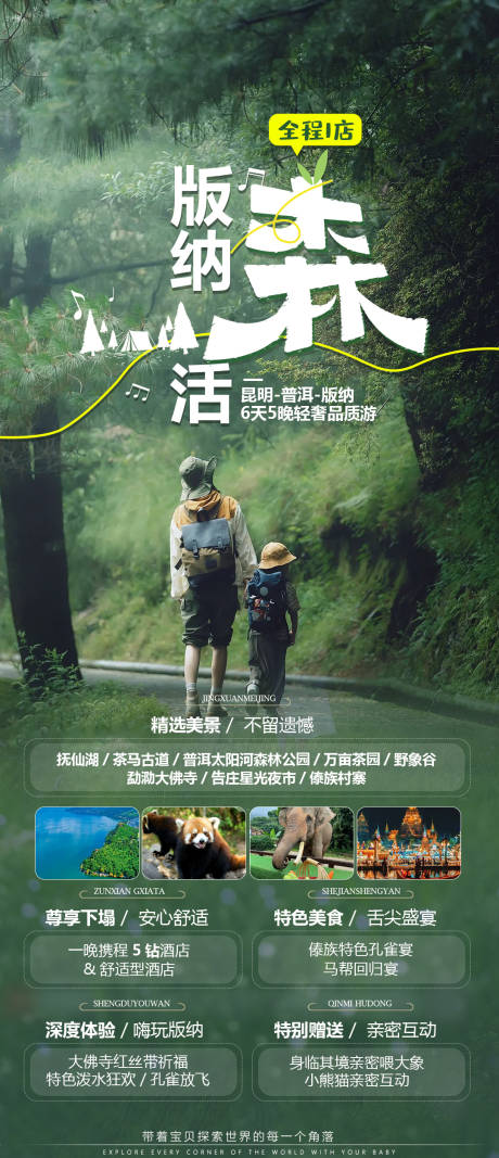 源文件下载【享设计】搜索编号：19760025912475248【西双版纳旅游海报】