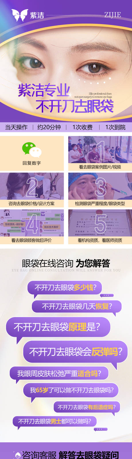 编号：97290025634693028【享设计】源文件下载-紫洁专业不开刀去眼袋