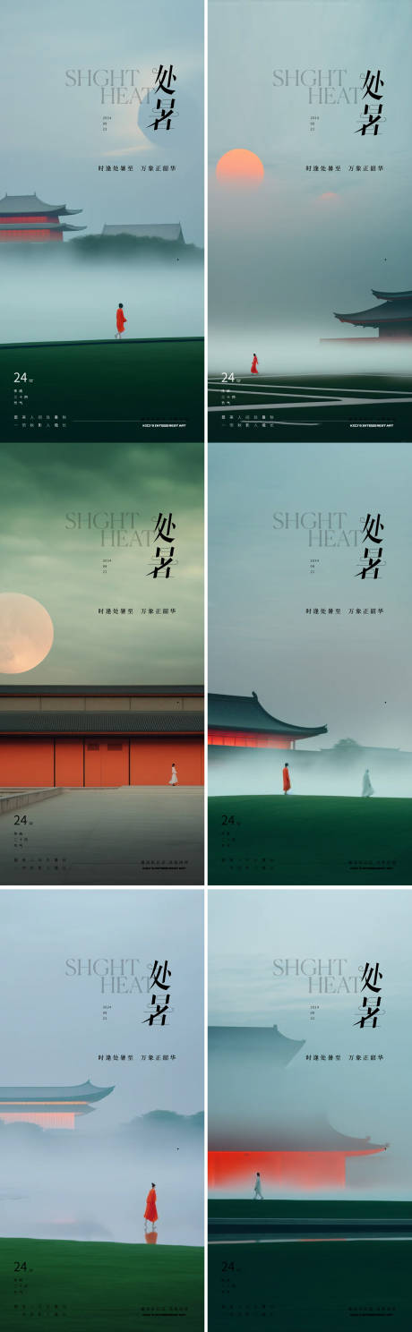 源文件下载【处暑海报】编号：98890025823484374