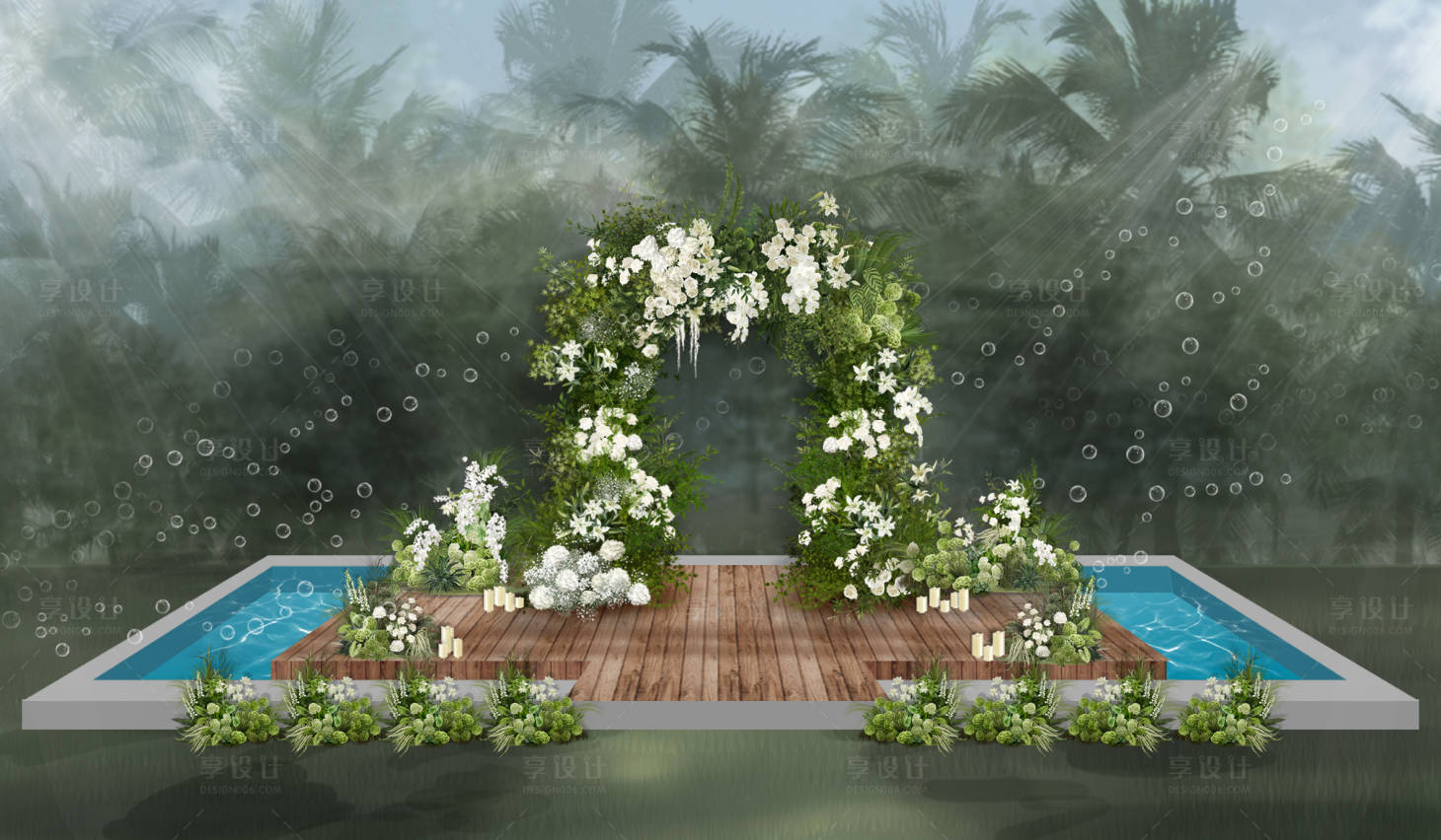 源文件下载【享设计】搜索编号：74880025980625532【户外婚礼美陈】