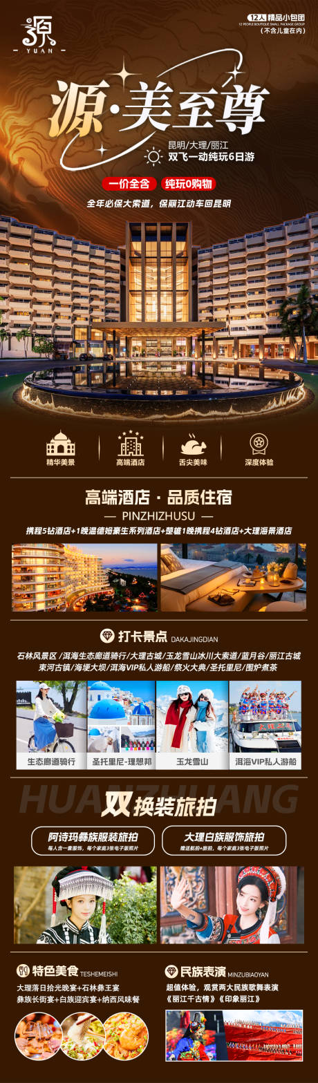 源文件下载【源美至尊云南长图海报】编号：71430025956365895