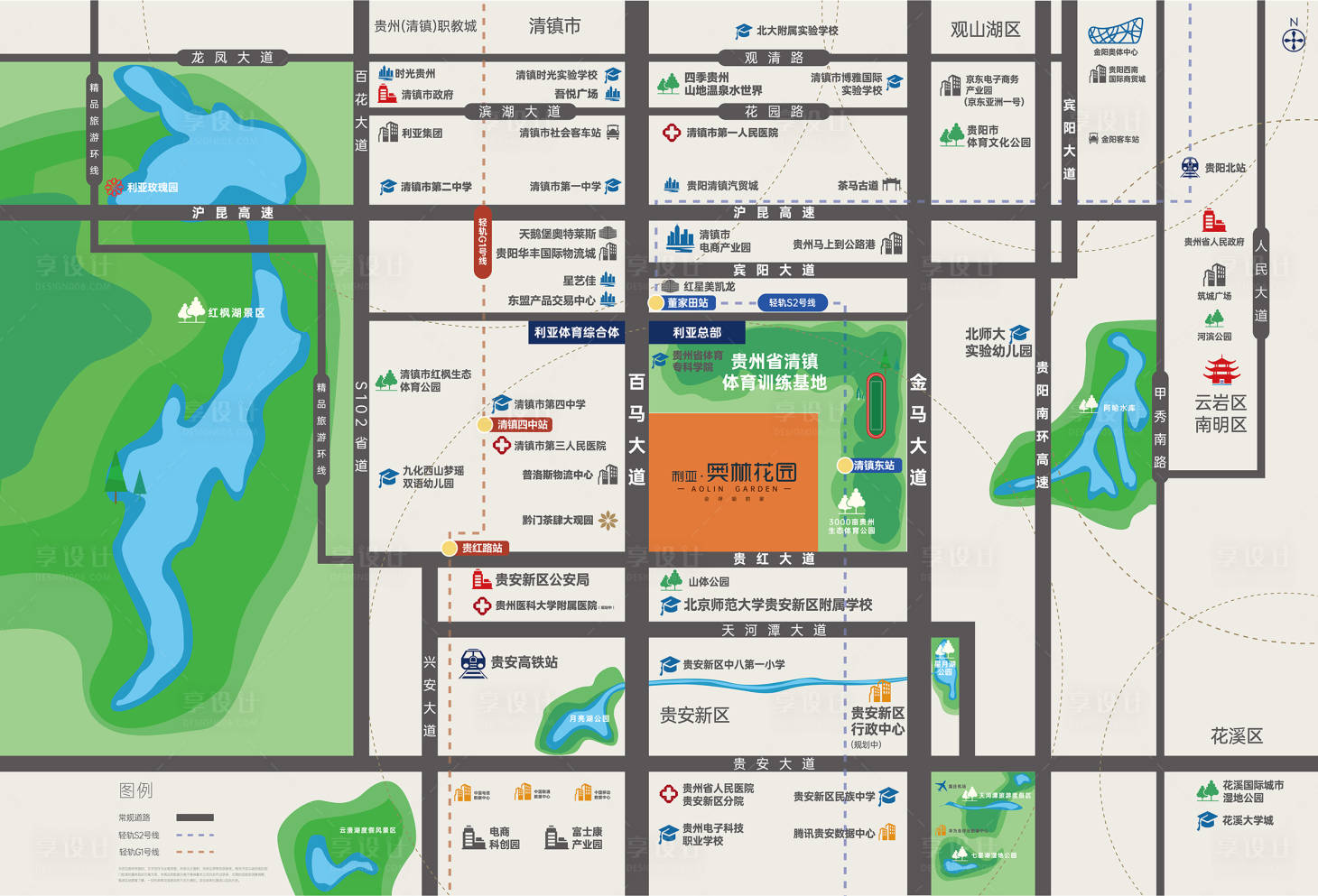 源文件下载【享设计】搜索编号：12630025813215904【房地产区位图地图】