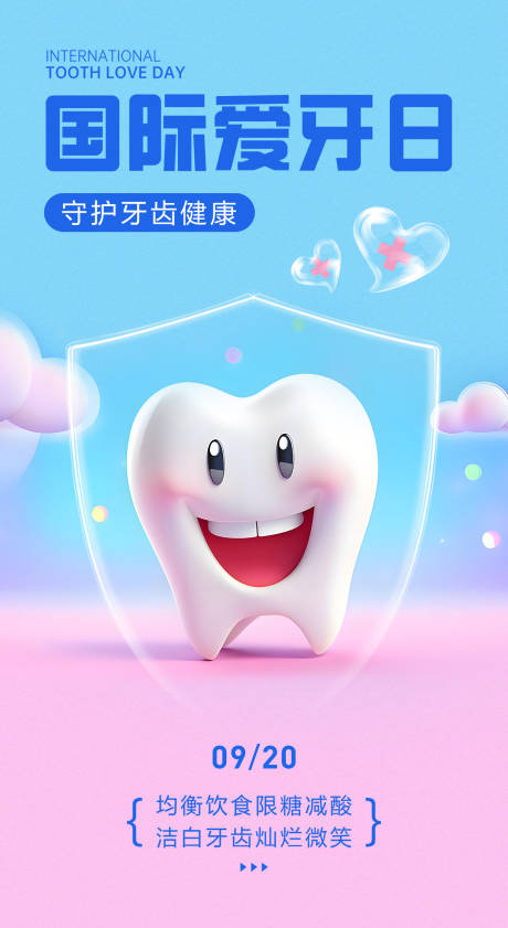 口腔爱牙日海报
