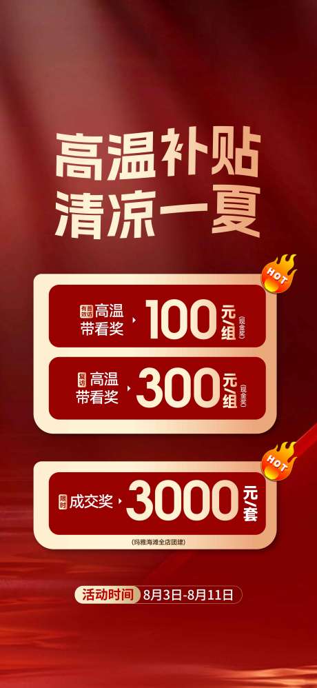 源文件下载【夏季高温补贴热销价值海报】编号：68310025904286409