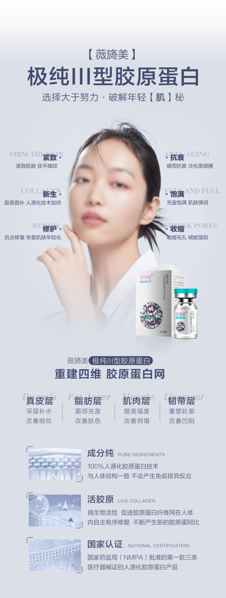 源文件下载【薇旖美医美产品宣传海报】编号：55140025820844079