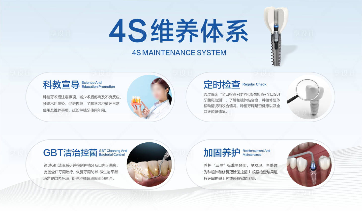 源文件下載【享設計】搜索編號：62670026010653006【種植牙維養海報展板】