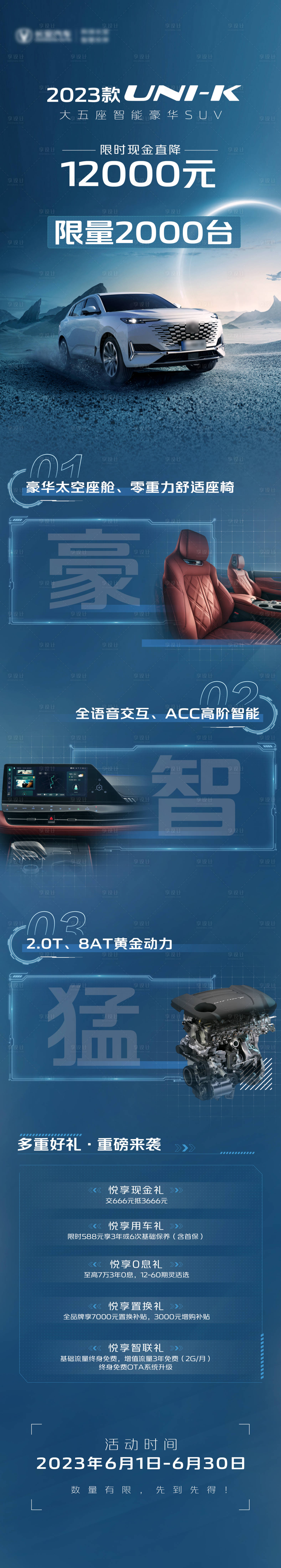 源文件下載【享設(shè)計】搜索編號：41860025401462697【科技感上市賣點長圖】