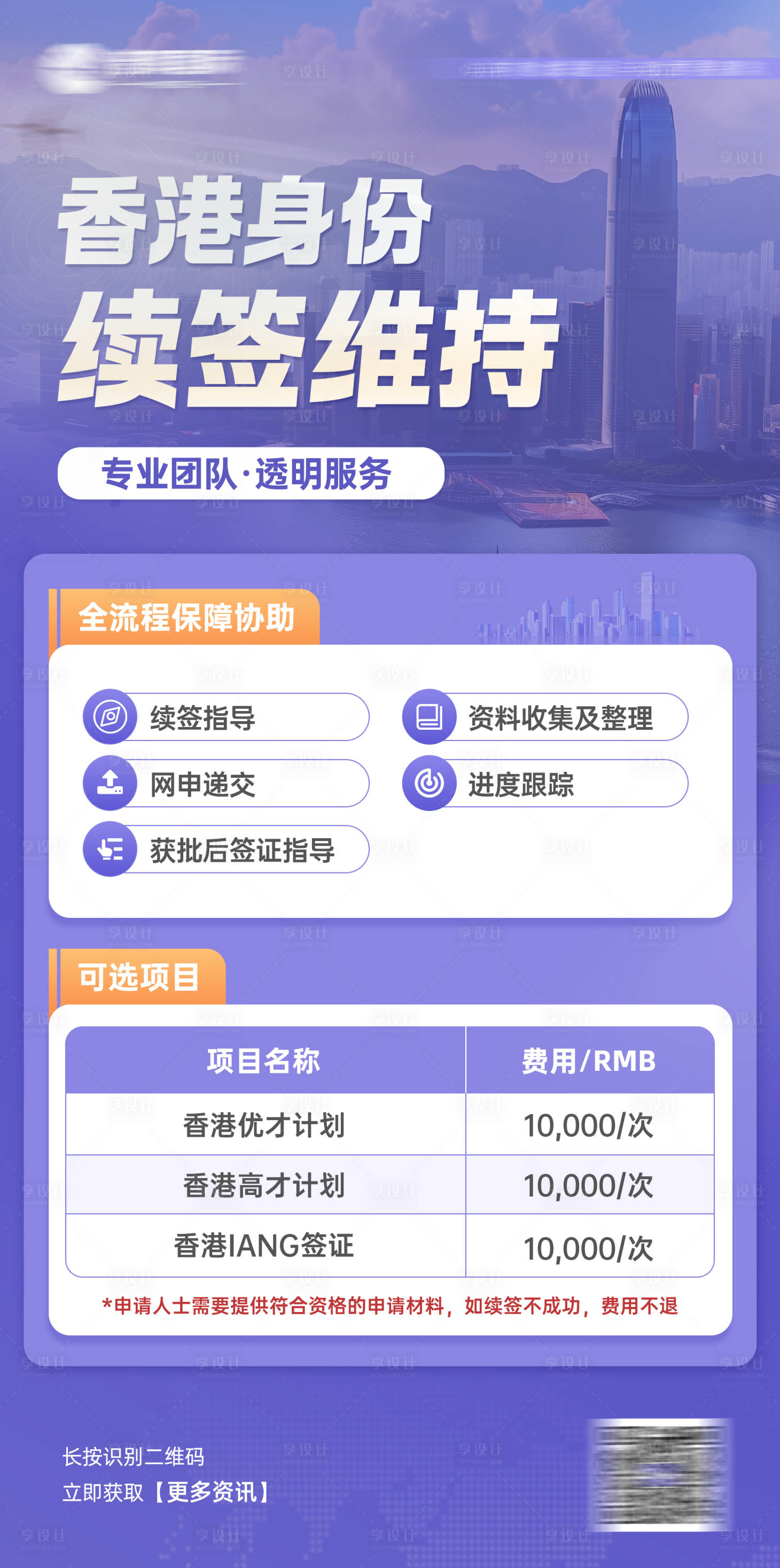 源文件下载【享设计】搜索编号：38210025984447194【移民续签维持宣传海报】