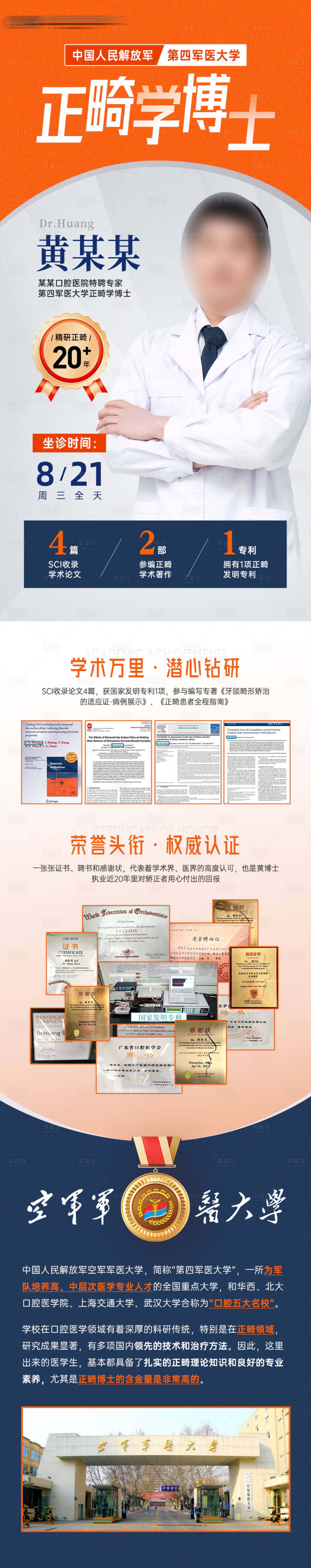 源文件下載【享設計】搜索編號：27950025812318555【醫生專家介紹海報長圖】