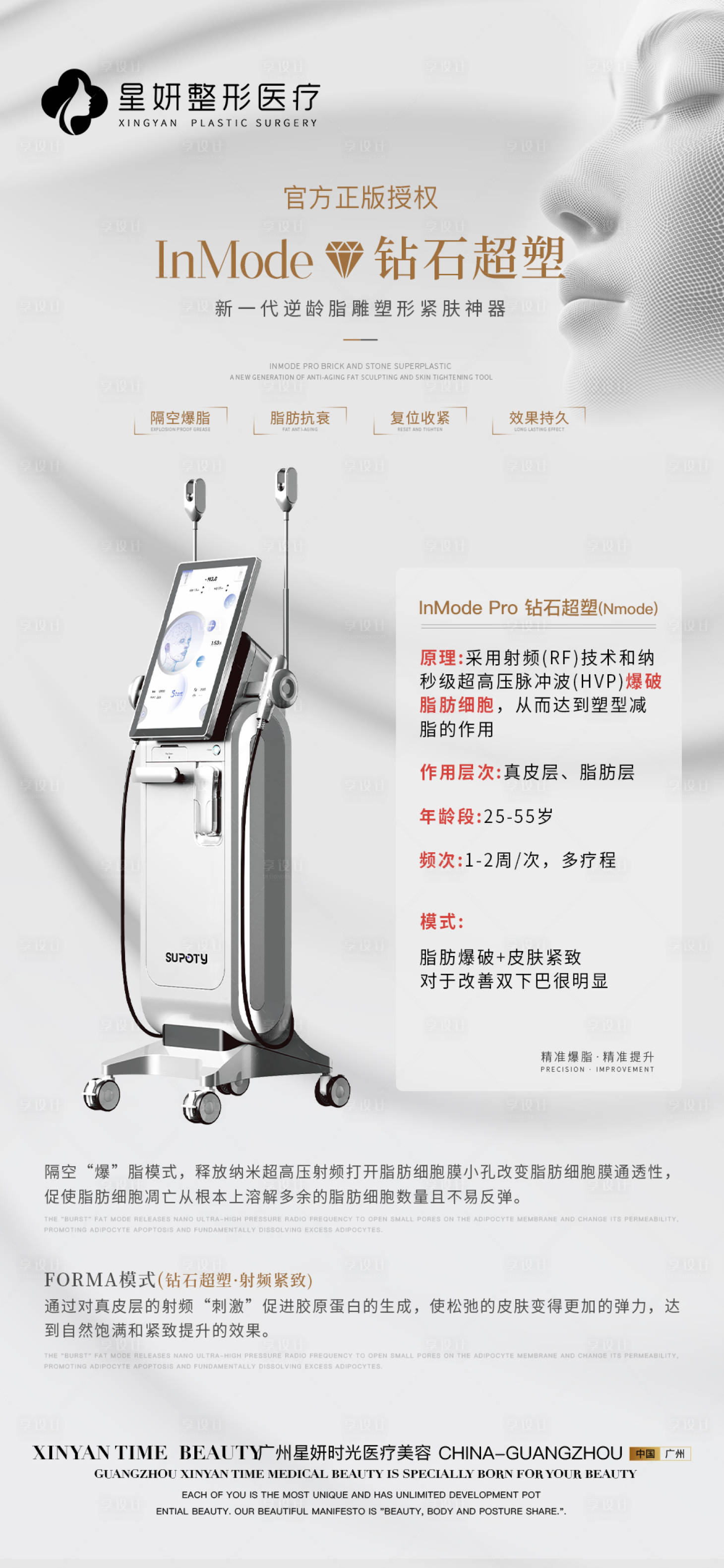 源文件下載【享設(shè)計】搜索編號：93610025804575074【醫(yī)美儀器海報】