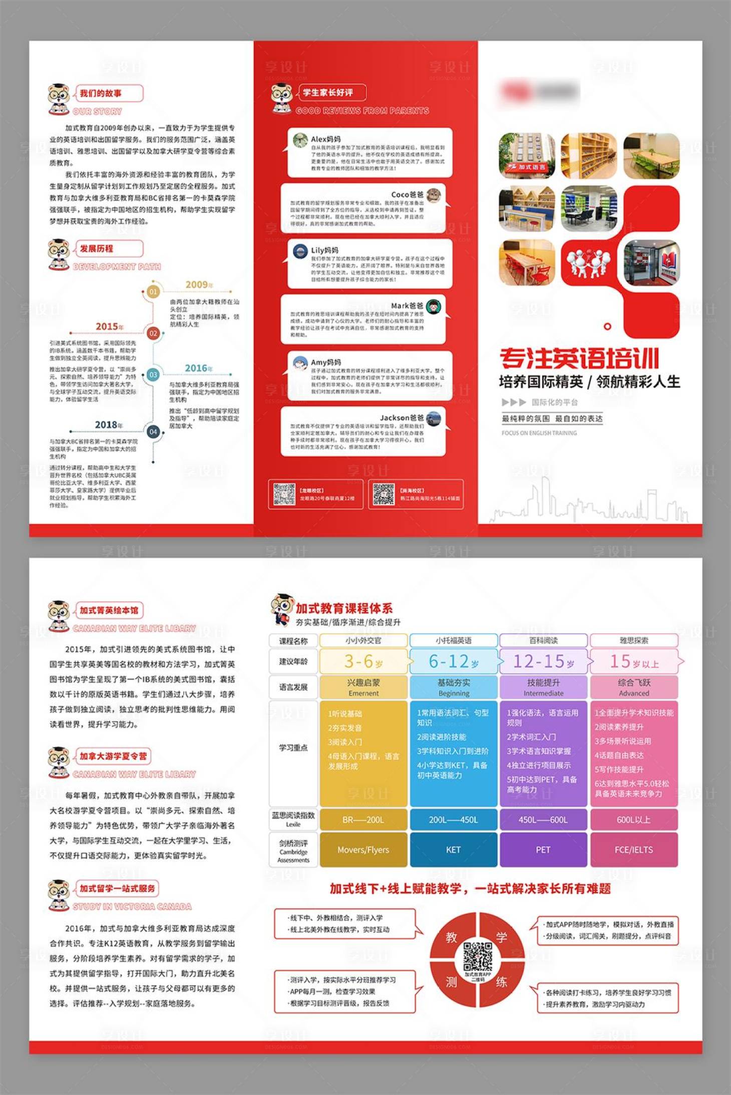 源文件下载【英语教育培训三折页】编号：80290025936411827