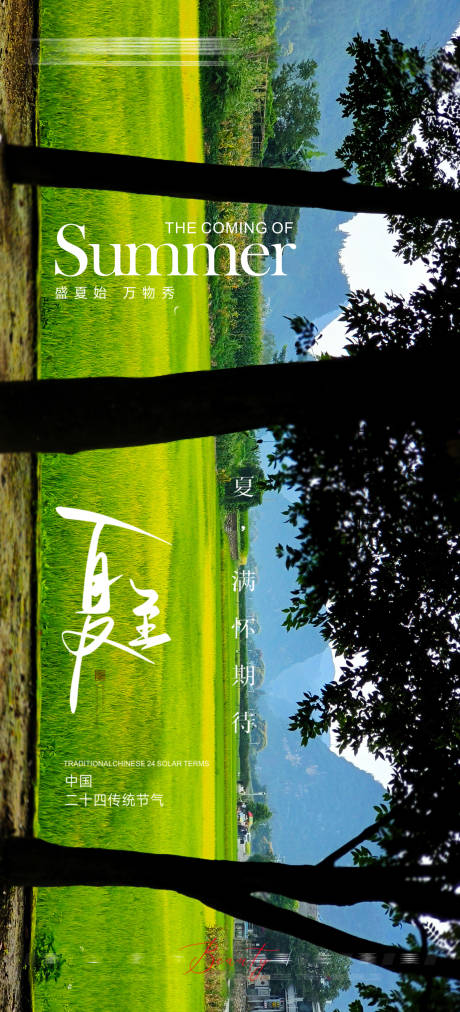 源文件下載【享設計】搜索編號：48360025841599217【夏至海報】