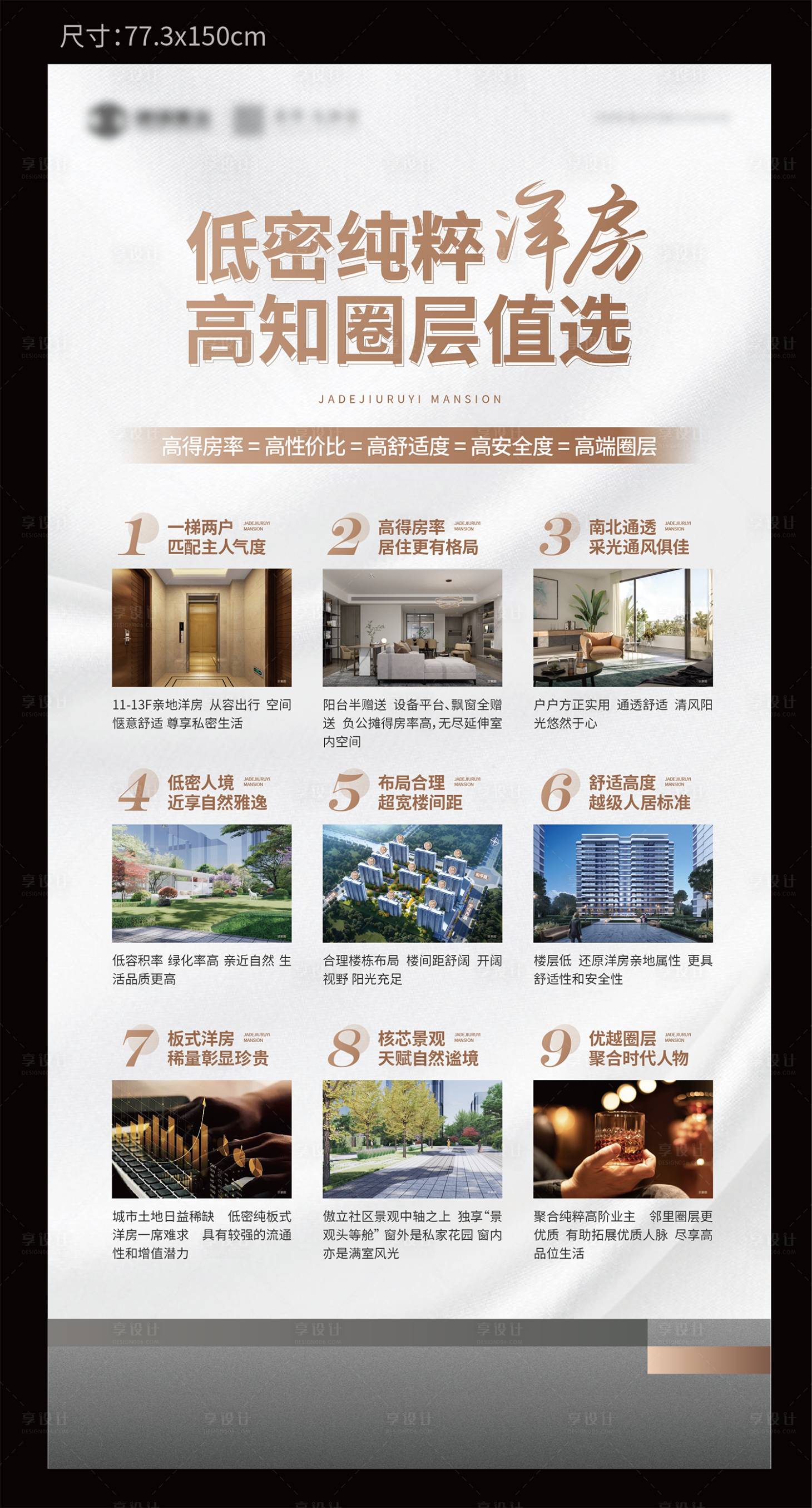 源文件下載【享設計】搜索編號：14840026265124651【洋房優(yōu)勢展架】