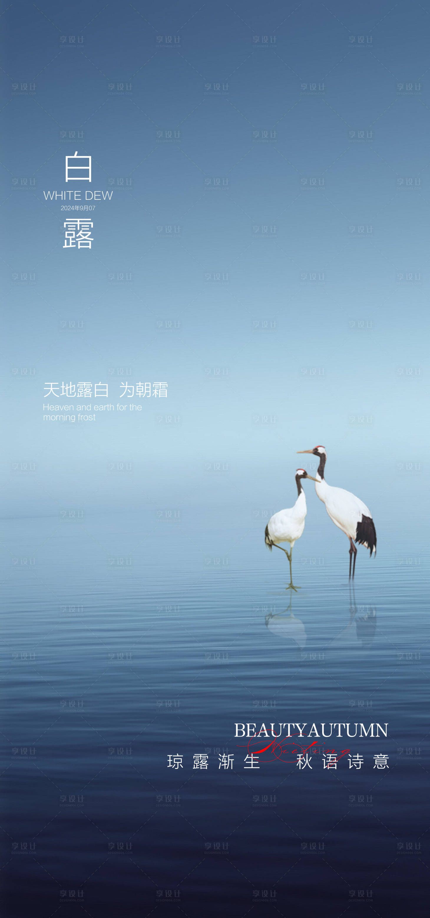 源文件下载【白露节气海报】编号：84750026056016685