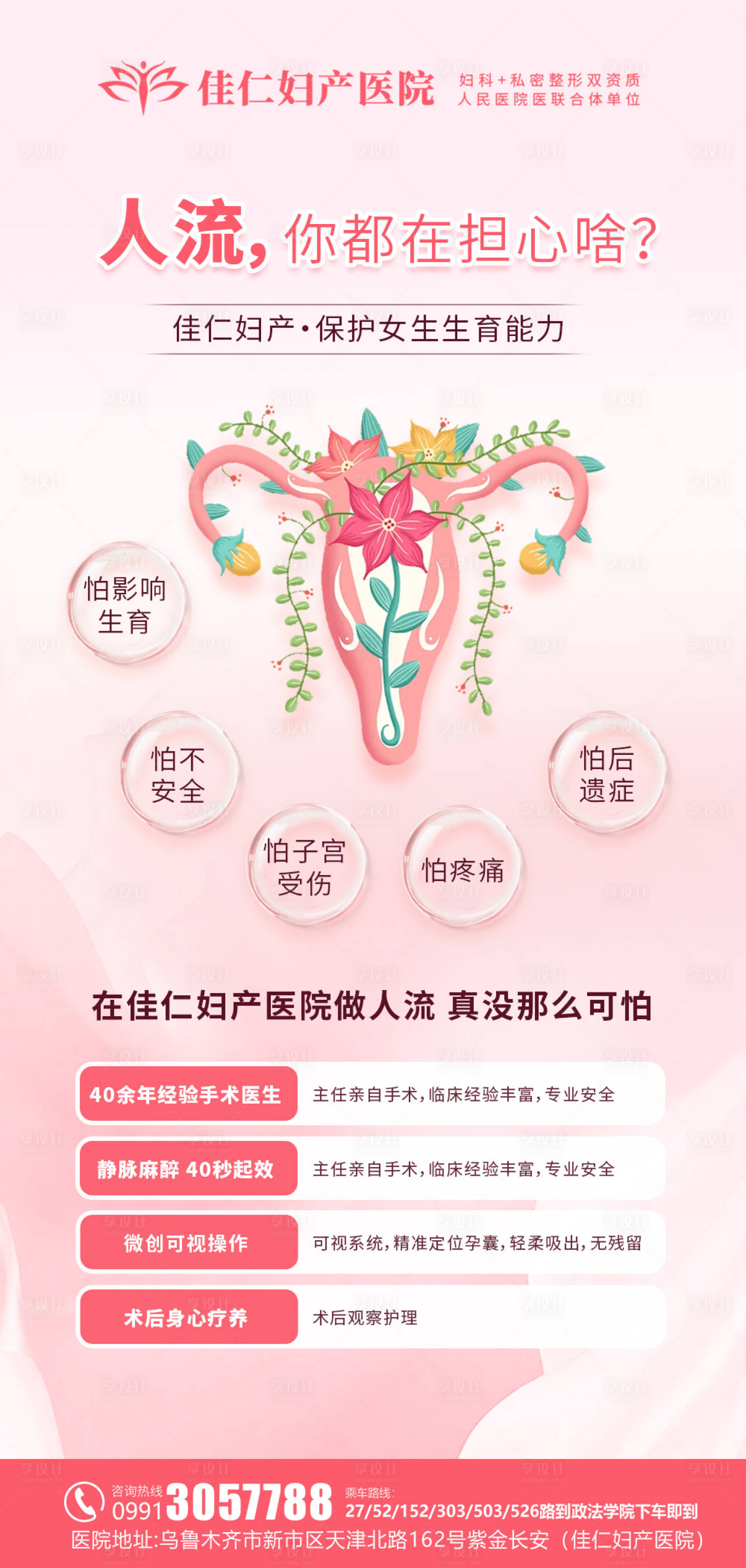 源文件下载【享设计】搜索编号：31830026307633850【妇科私密医美科普海报】