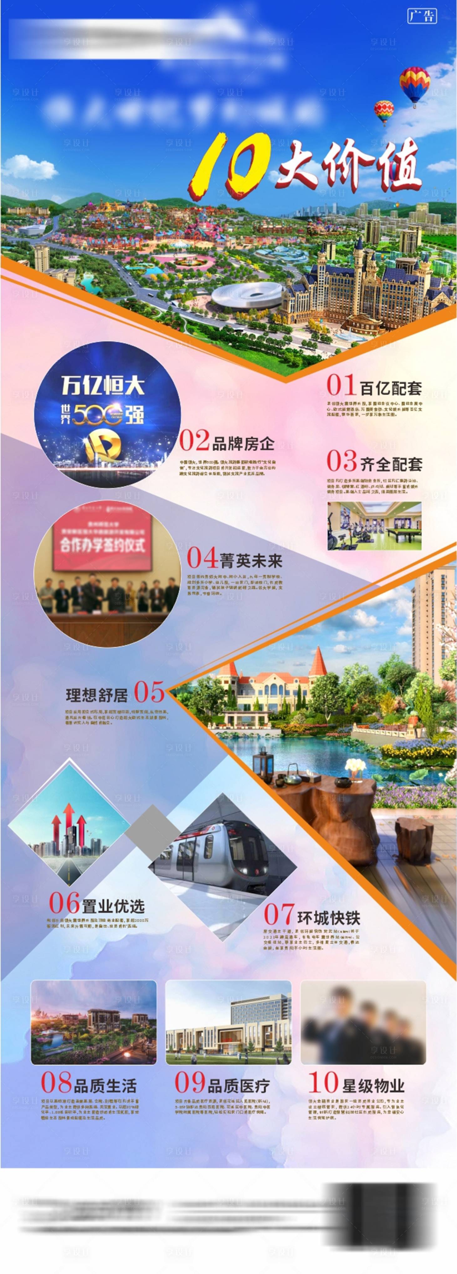 源文件下载【享设计】搜索编号：61600026030461308【地产价值点展板】