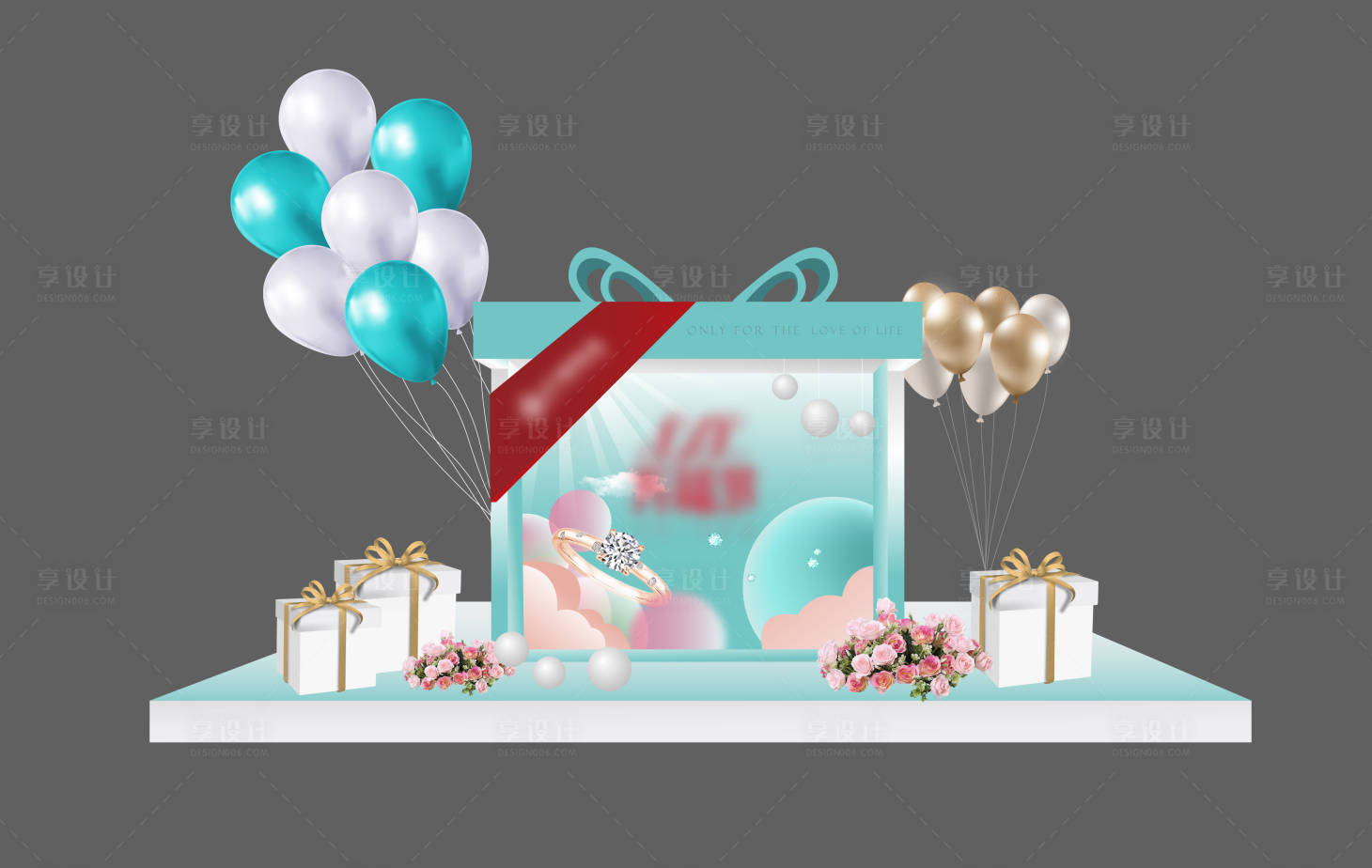 源文件下载【享设计】搜索编号：46600026279518369【珠宝店活动美陈】