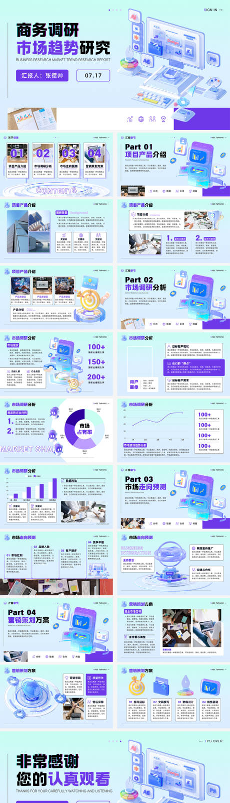 源文件下载【商业研究市场趋势调研分析报告PPT】编号：53290026018225445