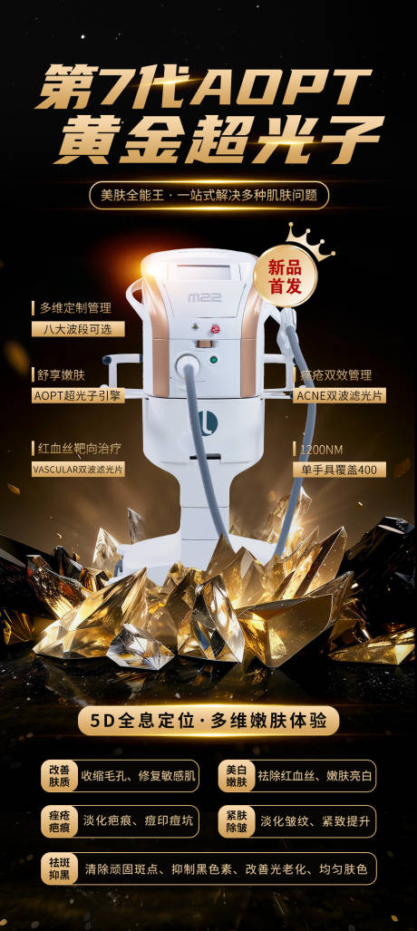 源文件下载【享设计】搜索编号：41970026289686131【黄金超光子光电医美】