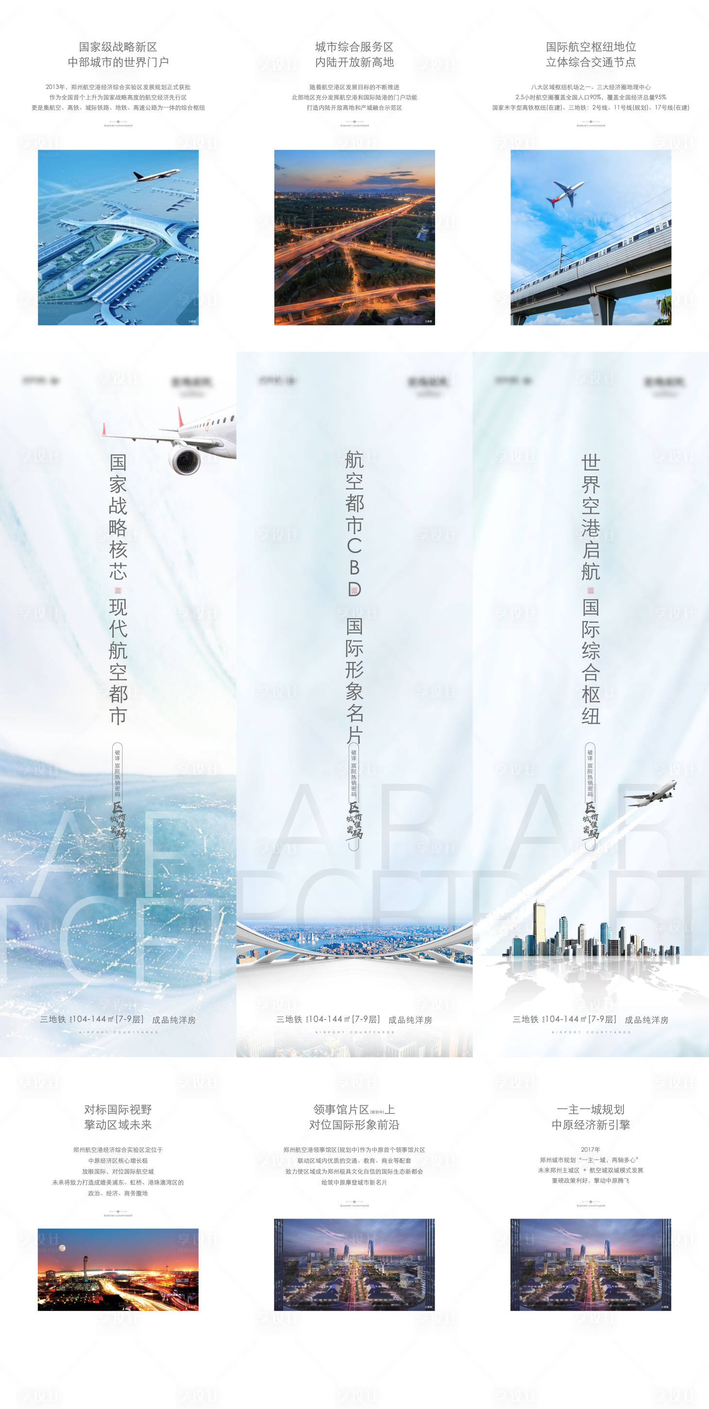 源文件下载【享设计】搜索编号：40860026269553171【地产综合体招商价值点海报长图】