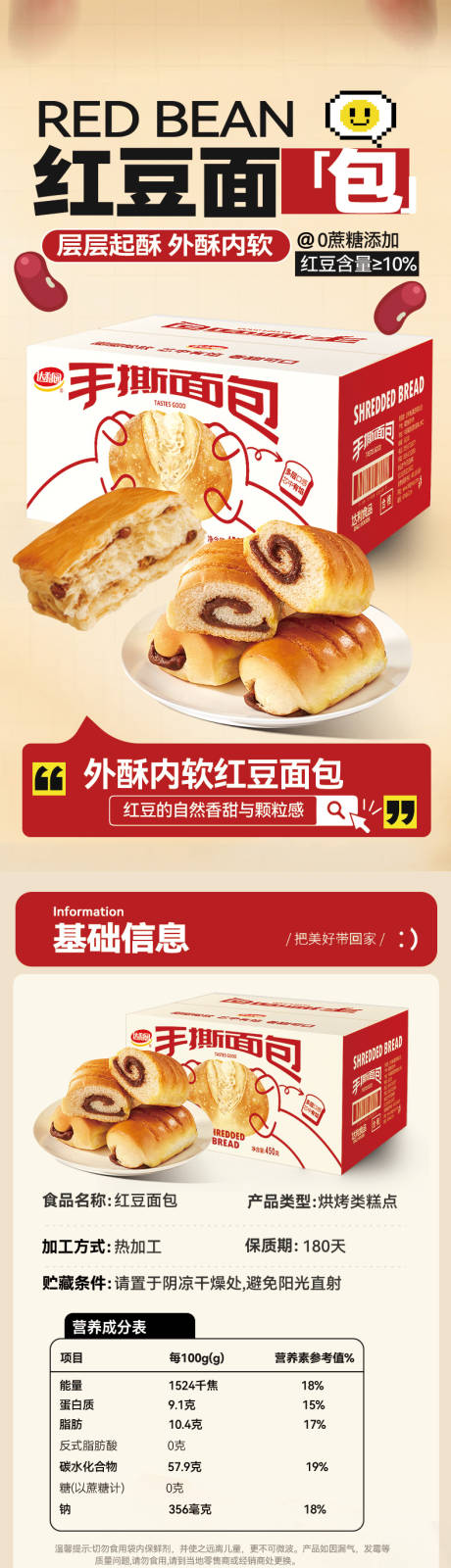 源文件下载【享设计】搜索编号：73970026519424265【面包详情页设计】