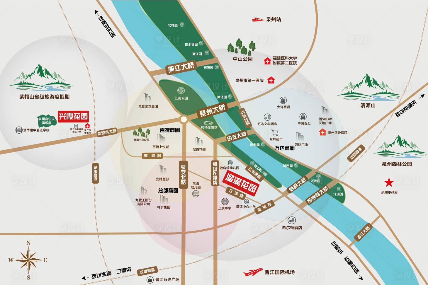 源文件下載【享設計】搜索編號：51490026087475093【地產項目區位圖設計】