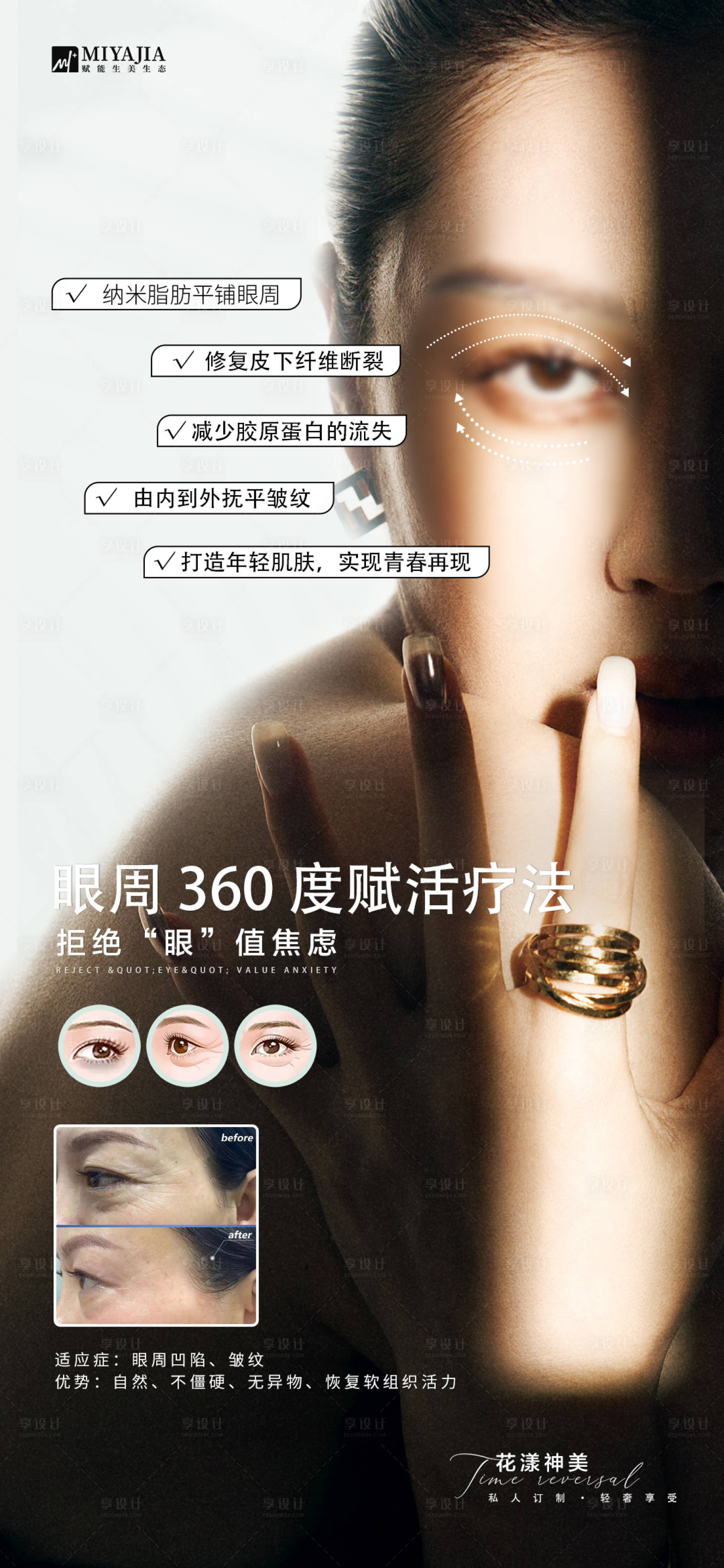源文件下载【享设计】搜索编号：40380026021587813【眼周抗衰医美活动海报】