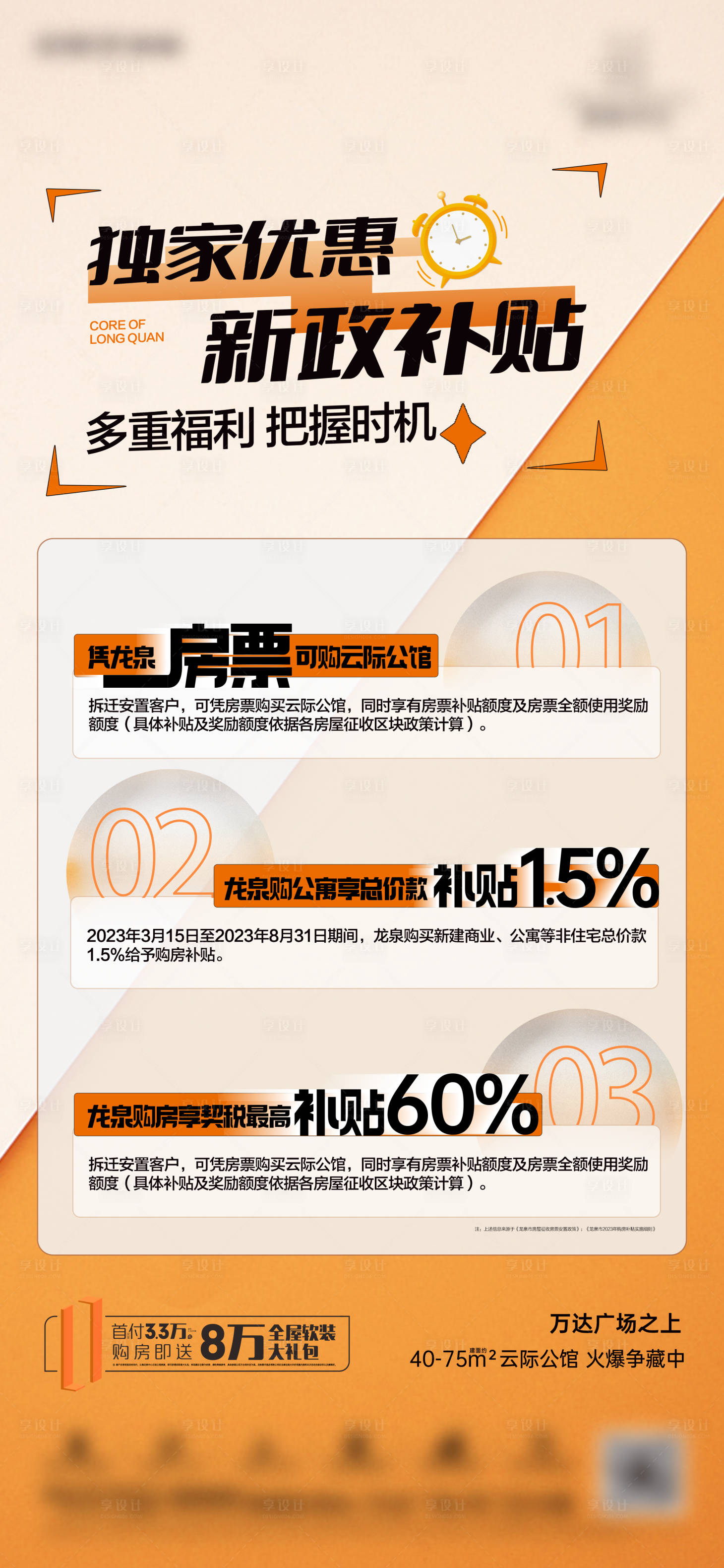源文件下載【享設計】搜索編號：92090026408938442【地產利好政策海報】