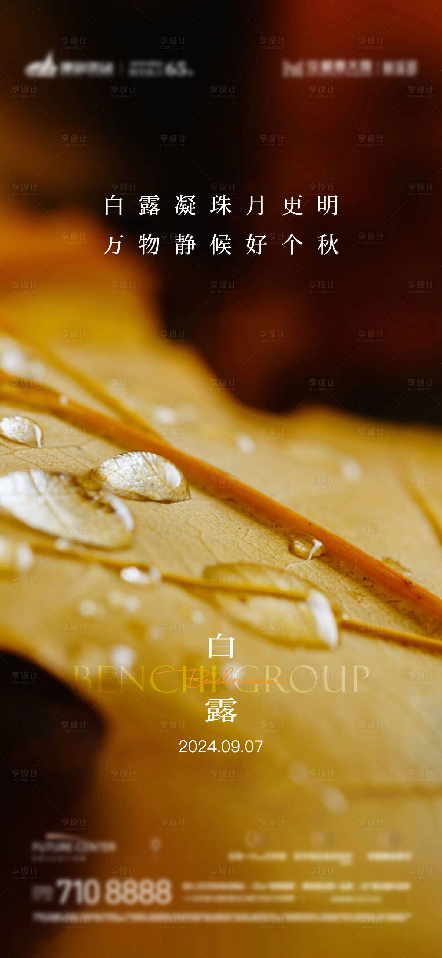源文件下载【享设计】搜索编号：89110026034051027【白露海报】