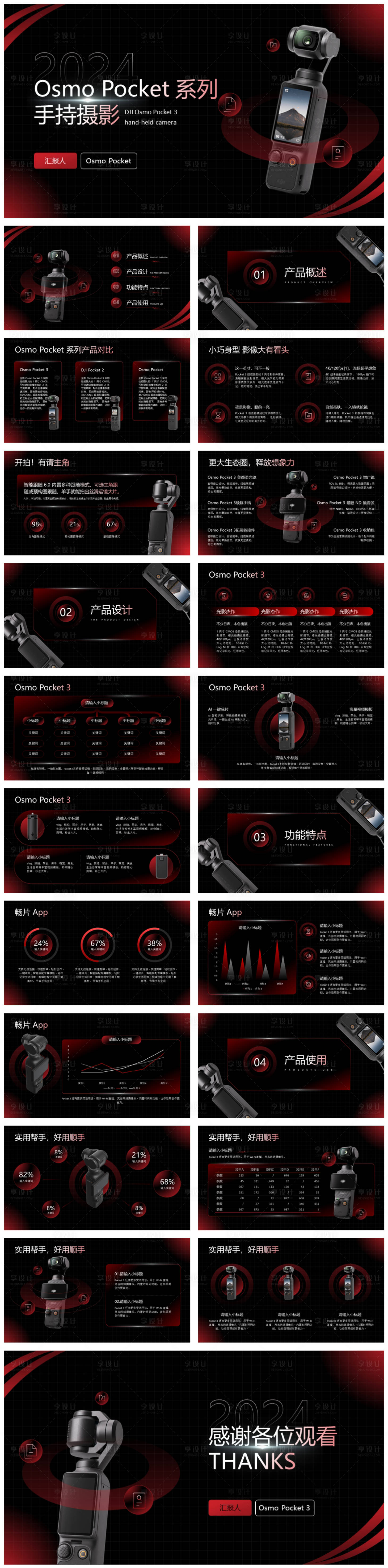 源文件下载【手持摄影设备深色系红黑科技数码PPT】编号：59580026538705634