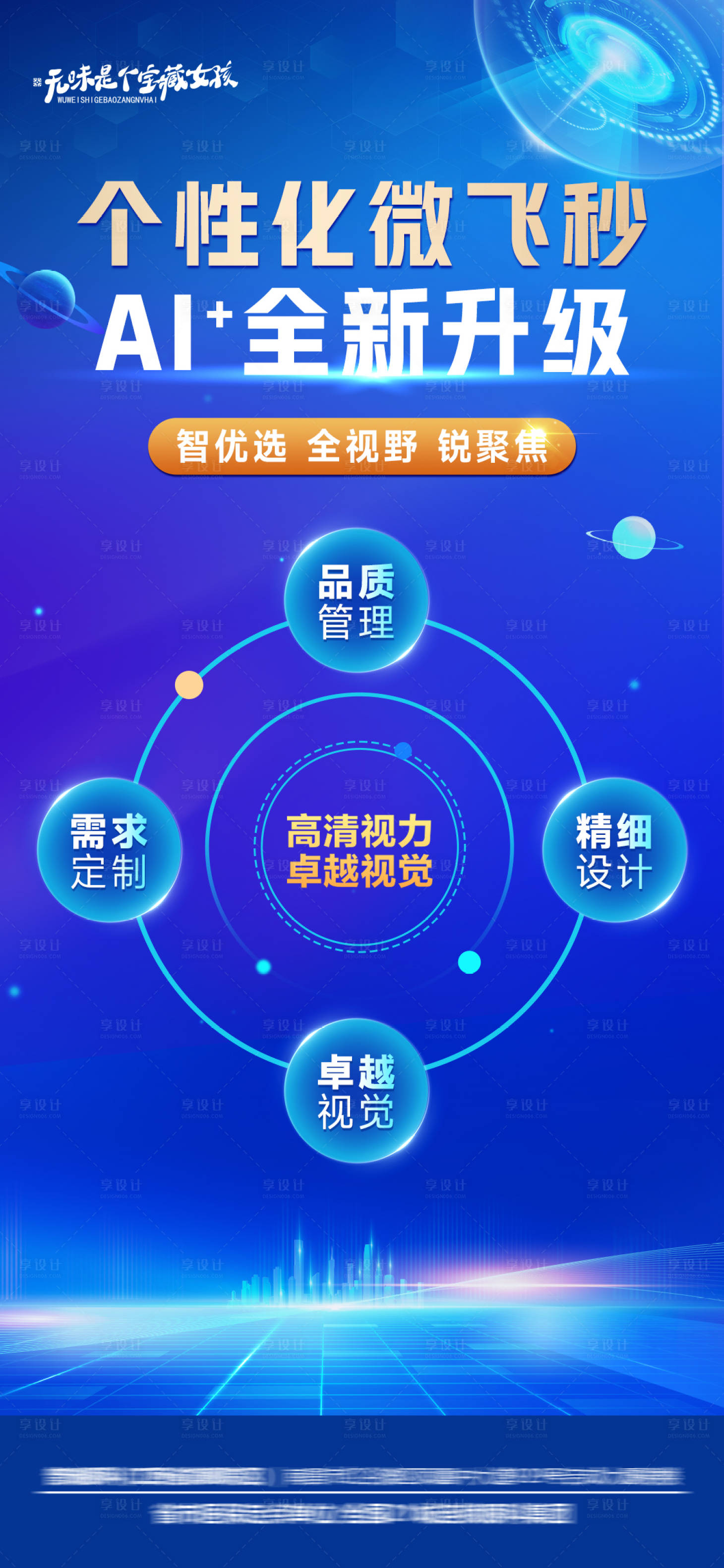源文件下载【享设计】搜索编号：68170026161174266【眼科医院屈光新技术四大特点海报】