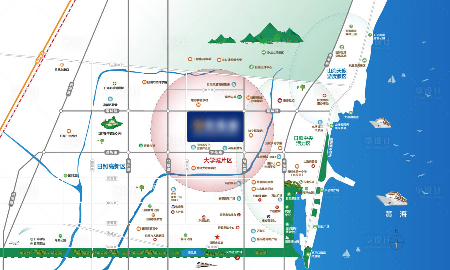 源文件下载【享设计】搜索编号：19370026154162176【区位图】