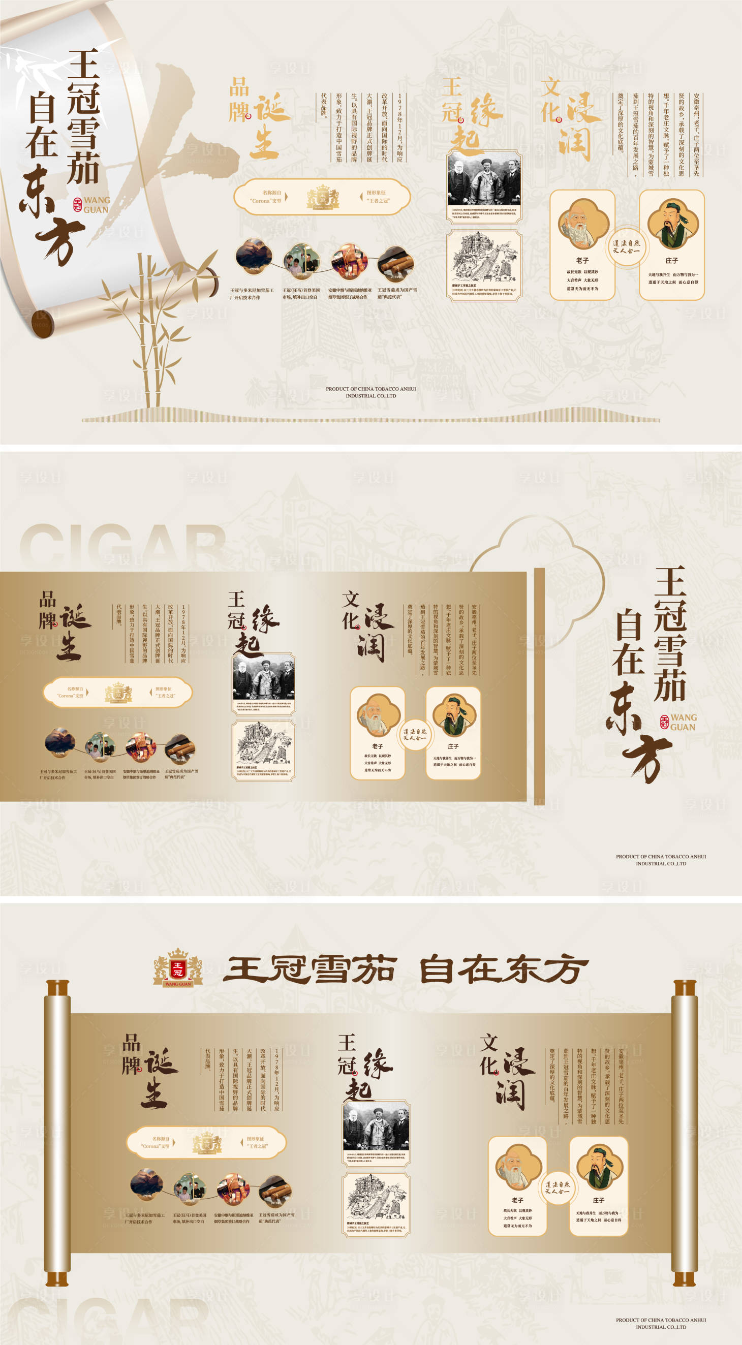 源文件下载【享设计】搜索编号：70990026220632921【卷轴品牌文化墙】