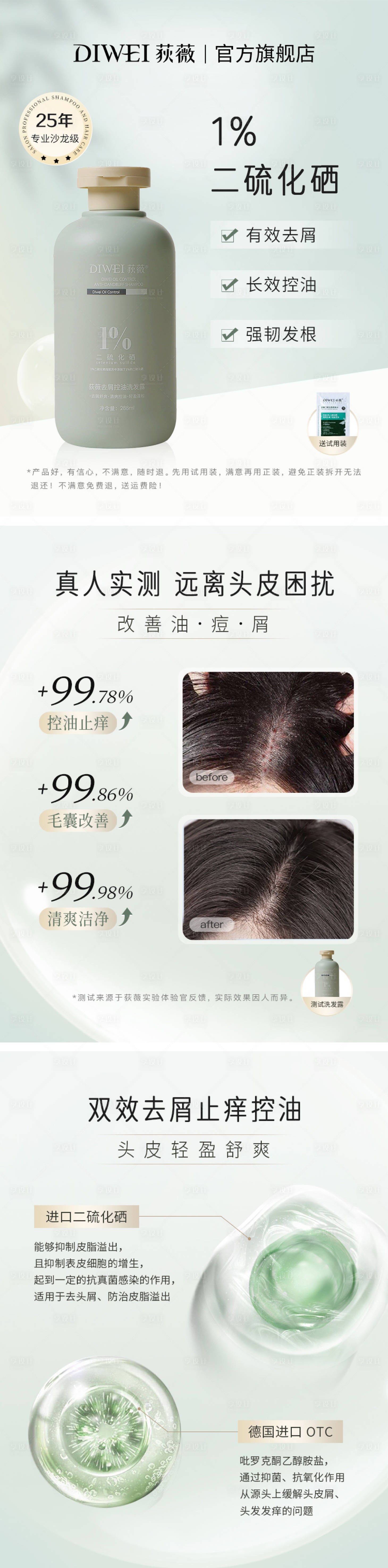 源文件下載【享設計】搜索編號：76360026443141797【去屑洗發水系列海報】