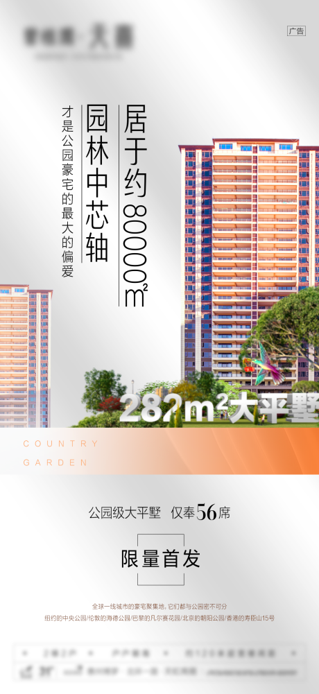 源文件下载【公园级大平层价值点宣传海报】编号：49410026341428776