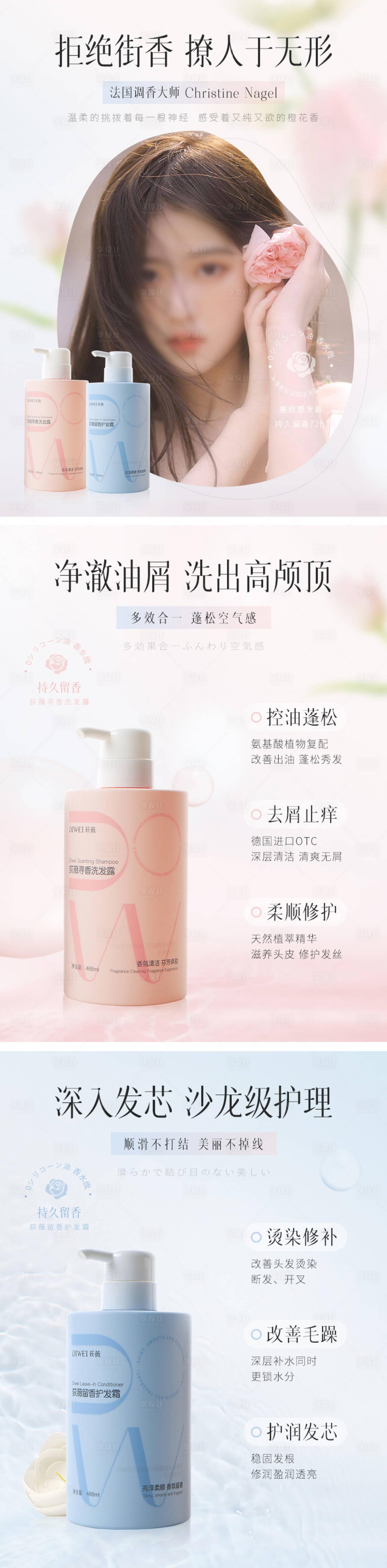 源文件下载【洗护系列海报】编号：48700026443042822