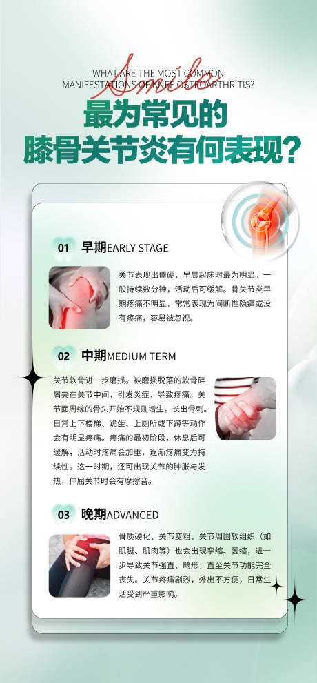 源文件下载【膝关节骨病常识海报】编号：91660026125509889